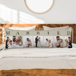 Photo Collage 7 Bild Natural and Black MARRIED Kroppskudde