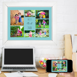 Photo Collage 7 Bilder Best Moster Alltid Himlar B Poster