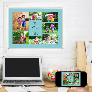 Photo Collage 7 Bilder Best Moster Alltid Himlar B Poster