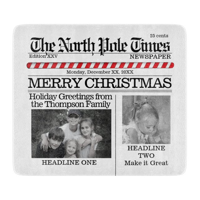 Photo Collage Anpassningsbar Funny julfoto (Framsidan)