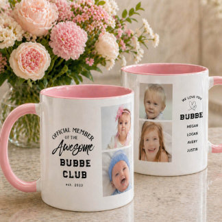 Photo Collage Awesome BUBBE Mug Mugg