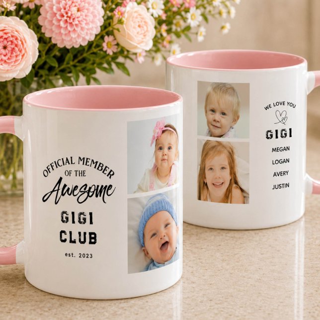 Photo Collage Awesome GIGI Mug Mugg (Skapare uppladdad)