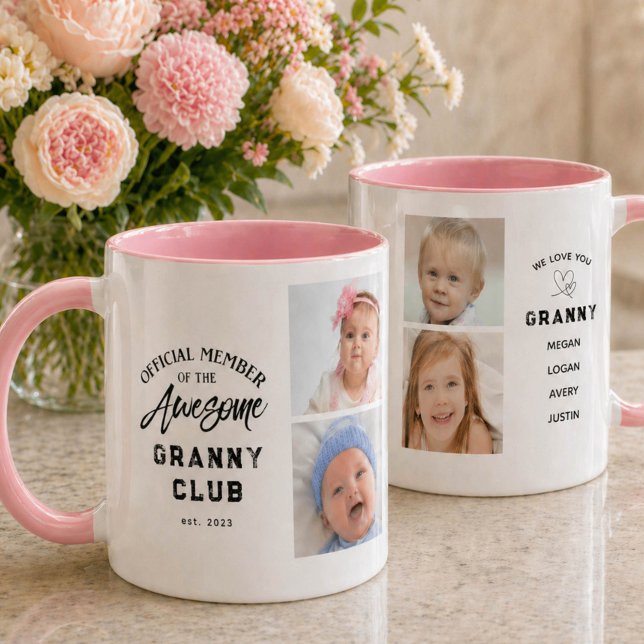 Photo Collage Awesome GRANNY Mug Mugg (Skapare uppladdad)