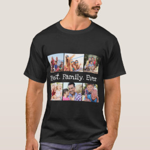 Photo Collage Best Family All Personlig T Shirt