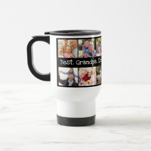 Photo Collage Best Grandpa Aldrig i svartvitt Resemugg