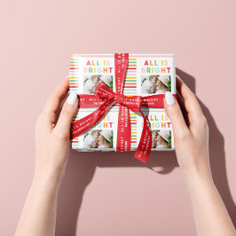 Photo collage christmas rainbow colorful ho presentpapper