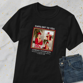 Photo Collage Class Of 2026 Grad Family Group T Shirt