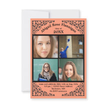 Photo Collage Coral Snöre - 3 x 5 Grad-meddelande