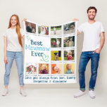 Photo Collage för bästa Mawmaw-familj Fleecefilt<br><div class="desc">Anpassa den här mjuka filten med 12 kvadratfoton ordnade i en rutnätslayout. Lägg till ditt meddelande eller din anpassningsbar längs grund för att avsluta av den extraordinära presenten.</div>