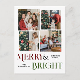 Photo Collage för Julskript-helgdagar Helg Vykort