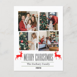 Photo Collage för Julskript-helgdagar Helg Vykort