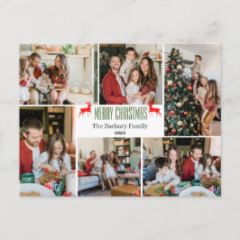 Photo Collage för Julskript-helgdagar Helg Vykort