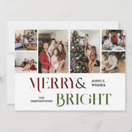 Photo Collage för Julskript-helgdagar Julkort