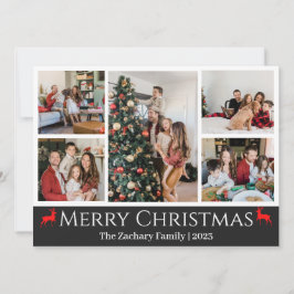 Photo Collage för Julskript-helgdagar Julkort