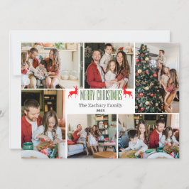 Photo Collage för Julskript-helgdagar Julkort