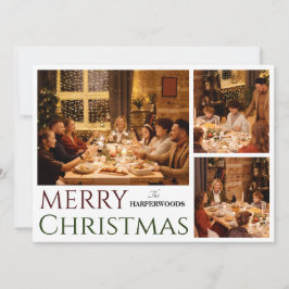 Photo Collage (fotokollage) för julrenskript Julkort