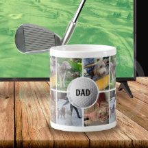 Photo Collage Golf Boll Best Pappa någonsin