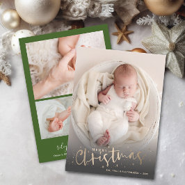 Photo Collage jul Birth Meddelande