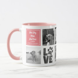 PHOTO COLLAGE/Memorial Gift för bästa Hund-Mamma-P Mugg