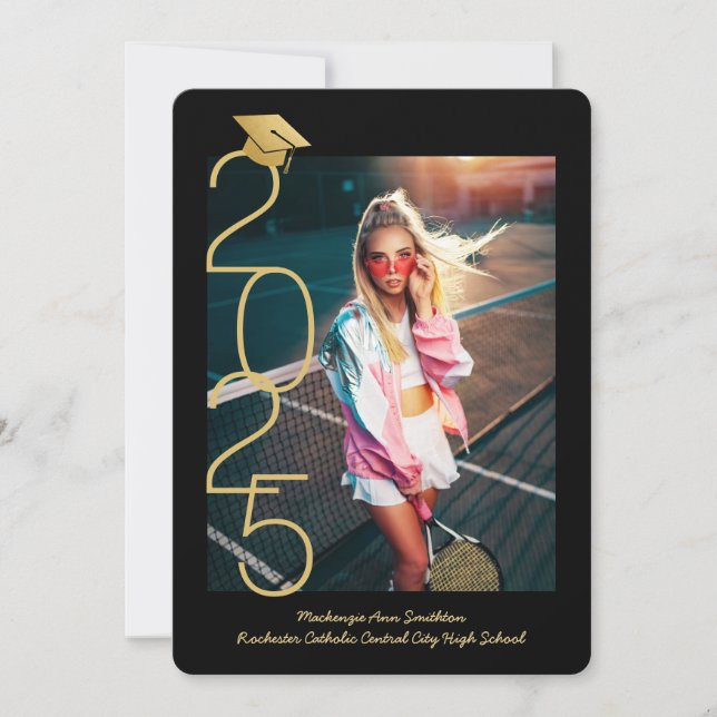 Photo Collage Modern 2025 Studenten Open House Meddelande (Framsida)