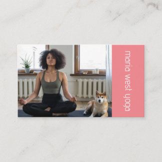 Photo Collage Modern Coach yoga entraîneur fitness Visitkort