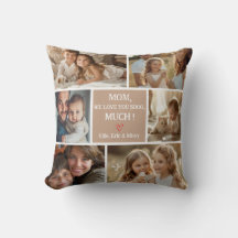 Photo Collage Mors dag Pillow Skapar din egen