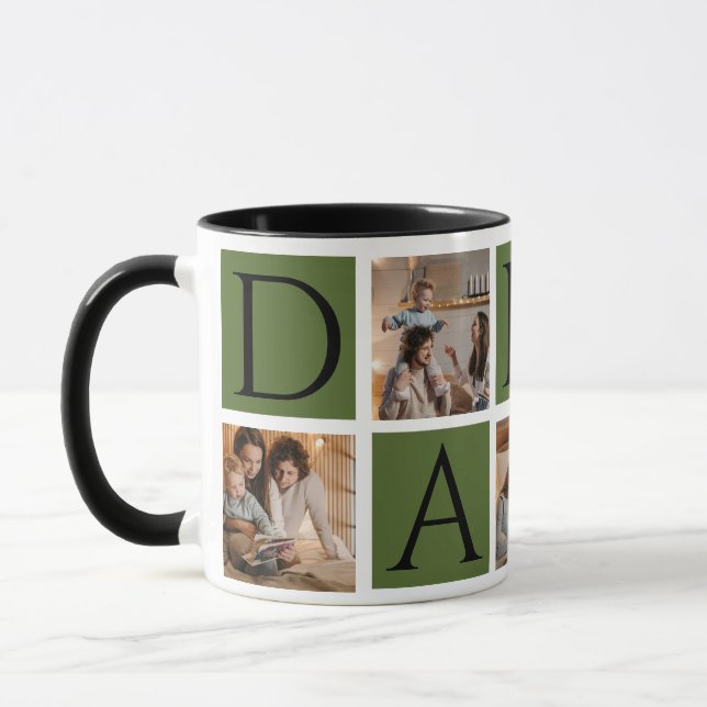 Photo Collage Mugg - 5Foton | Perfekt Fars dag (Vänster)