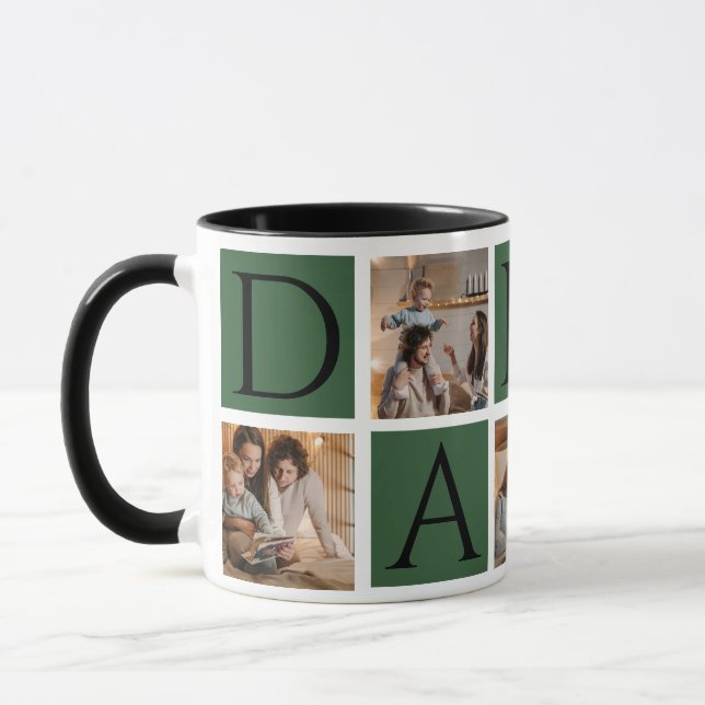 Photo Collage Mugg - 5Foton | Perfekt Fars dag (Vänster)