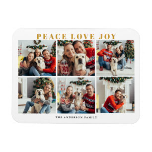 Photo Collage Namn Magnet