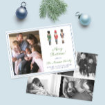 Photo Collage Nutcracker God jul Julkort<br><div class="desc">* Photo kredit: Photography © Storytree Studios,  Stanford,  CA ** / En enkel och elegant fotokollage julkortsdesign med traditionella Nutcracker leksak-soldater i rött,  grönt och blått. De här färgerna var ursprungligen tända för mig i vattenfärger på 100-procentig bomull pappert innan de skannades och arrangerades/formaterades digitalt.</div>