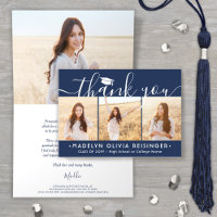 Photo Collage Ny adress Navy Blue Studenten