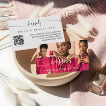 Photo Collage Script Calligraphy Monogram QR-kod