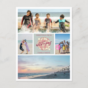 Photo collage St Tropez-familjens Friends-semester Vykort