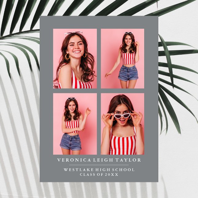 PHOTO COLLAGE STUDENTEN ANNOUNCEMENT FÖR CLASSY CH INBJUDNINGAR (Skapare uppladdad)