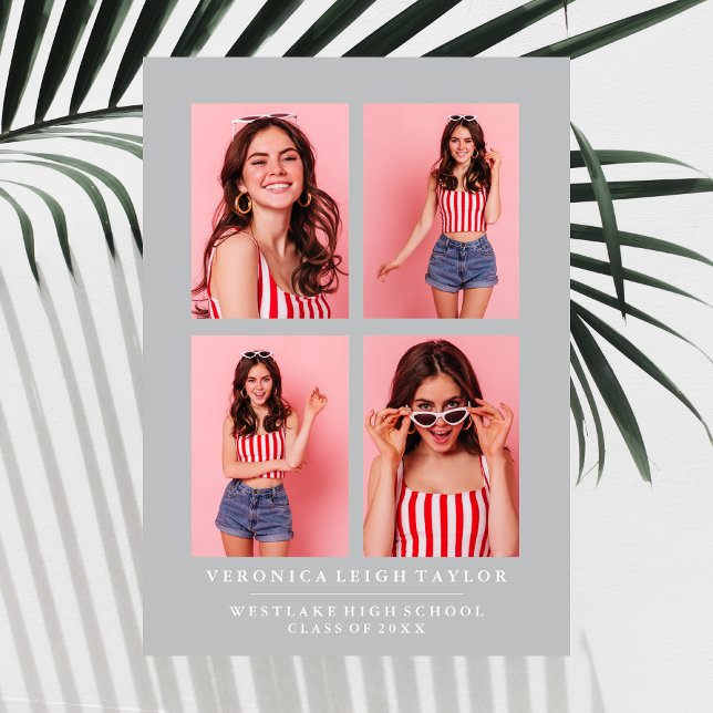 PHOTO COLLAGE STUDENTEN ANNOUNCEMENT FÖR CLASSY CH INBJUDNINGAR (Skapare uppladdad)