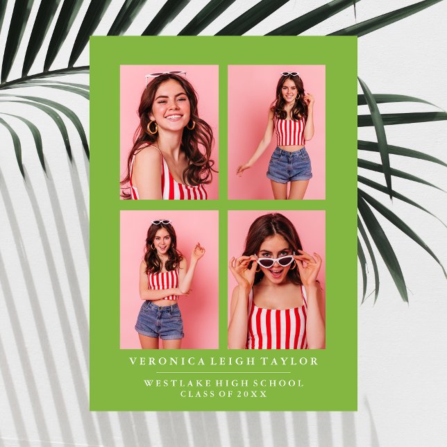 PHOTO COLLAGE STUDENTEN ANNOUNCEMENT FÖR CLASSY CH INBJUDNINGAR (Skapare uppladdad)