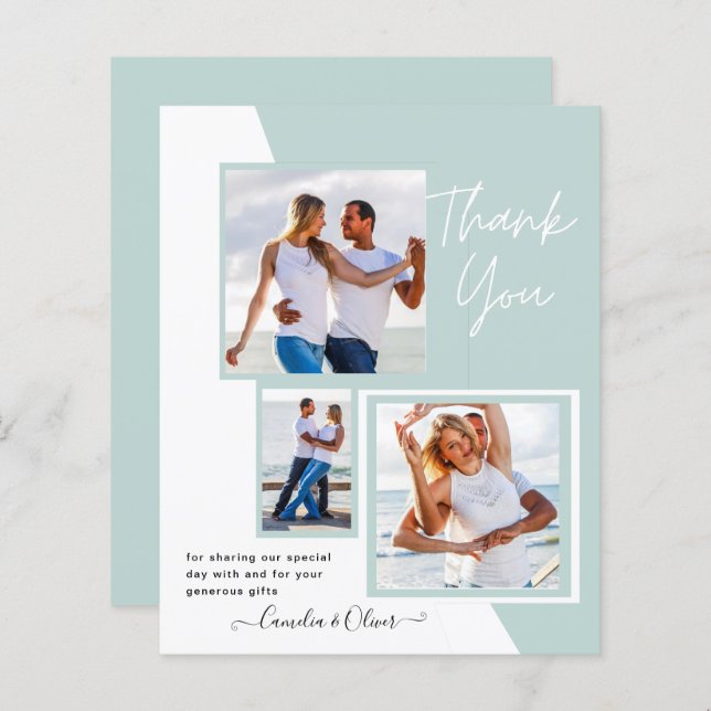 Photo Collage TACK/Bröllop/Baby/Student/ANY (Fram/baksida)