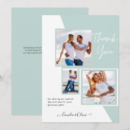 Photo Collage TACK/Bröllop/Baby/Student/ANY Inbjudningar