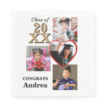 Photo Collage Through The Years Graduation Party