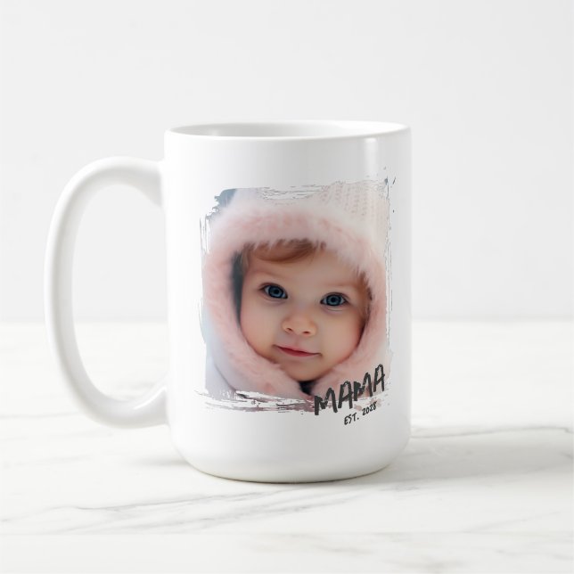Photo Custom Keepsake Mom Kaffemugg (Vänster)