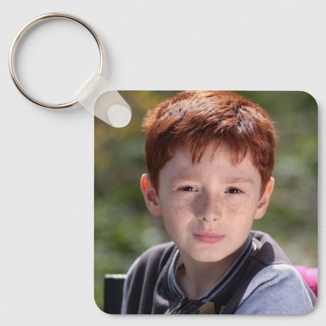 PHOTO CUSTOM KEYCHAIN NYCKELRING (Framsida)