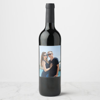 PHOTO CUSTOM WINE LABEL VINFLASKA ETIKETT