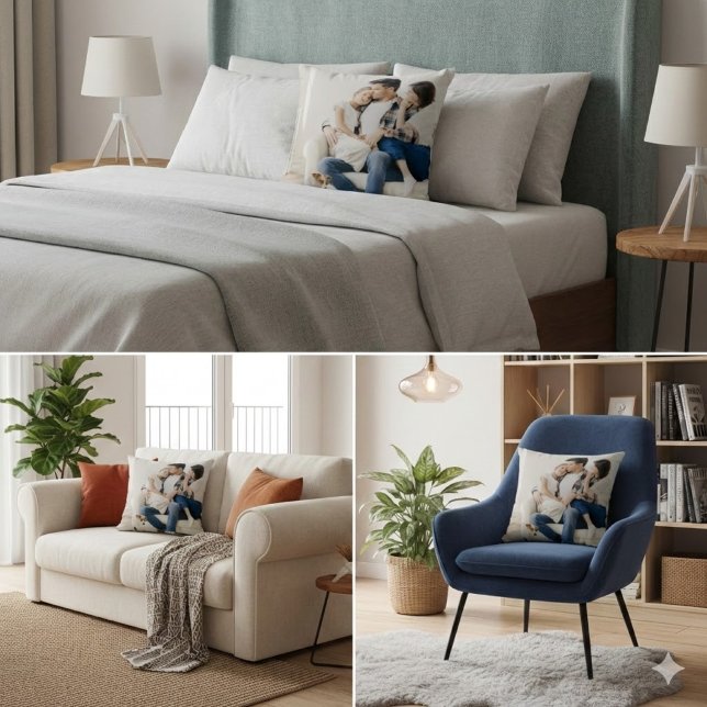 Photo Customised Pillow With Picture Throw Pillows Kudde (Skapare uppladdad)