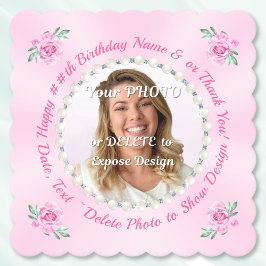 Photo, Customizable Cardboard Coasters, Chipboard Underlägg Papper