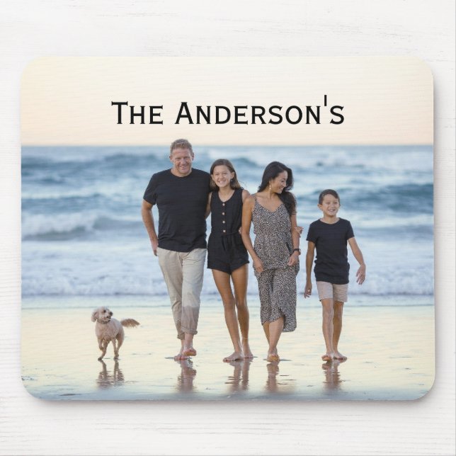 Photo Customize Monogram Personalize Bild Musmatta (Framsidan)