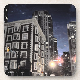 photo de ville la nuit underlägg