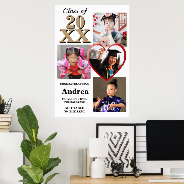 Photo Display Through The Years Graduation Party Poster (Hemmakontoret)