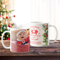 Photo Elegant Blommigt Baby Första jul