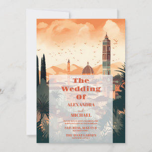 Photo Elegant Italien Florence Destination Wedding Inbjudningar