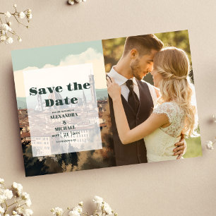 Photo Elegant Italien Florence Destination Wedding Spara Datumet